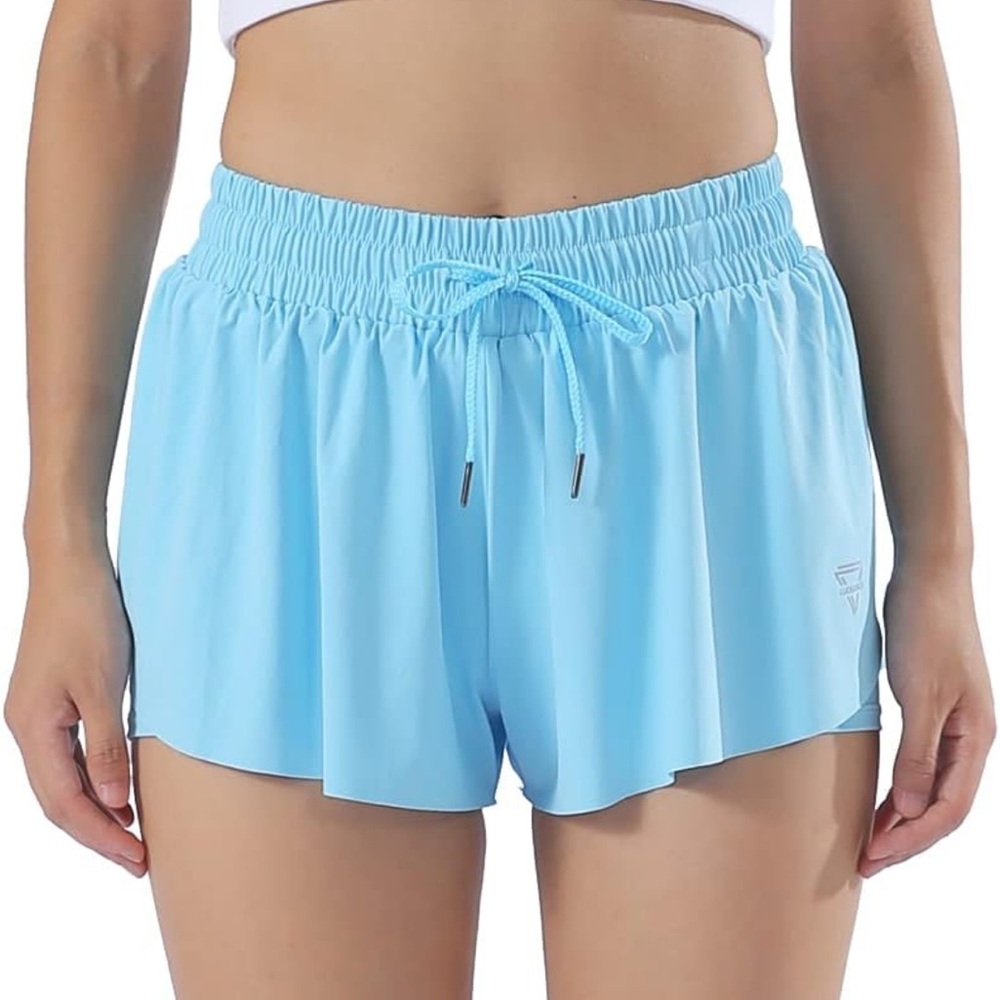Amazon Blue Athletic Shorts Lightweight and Comfortable